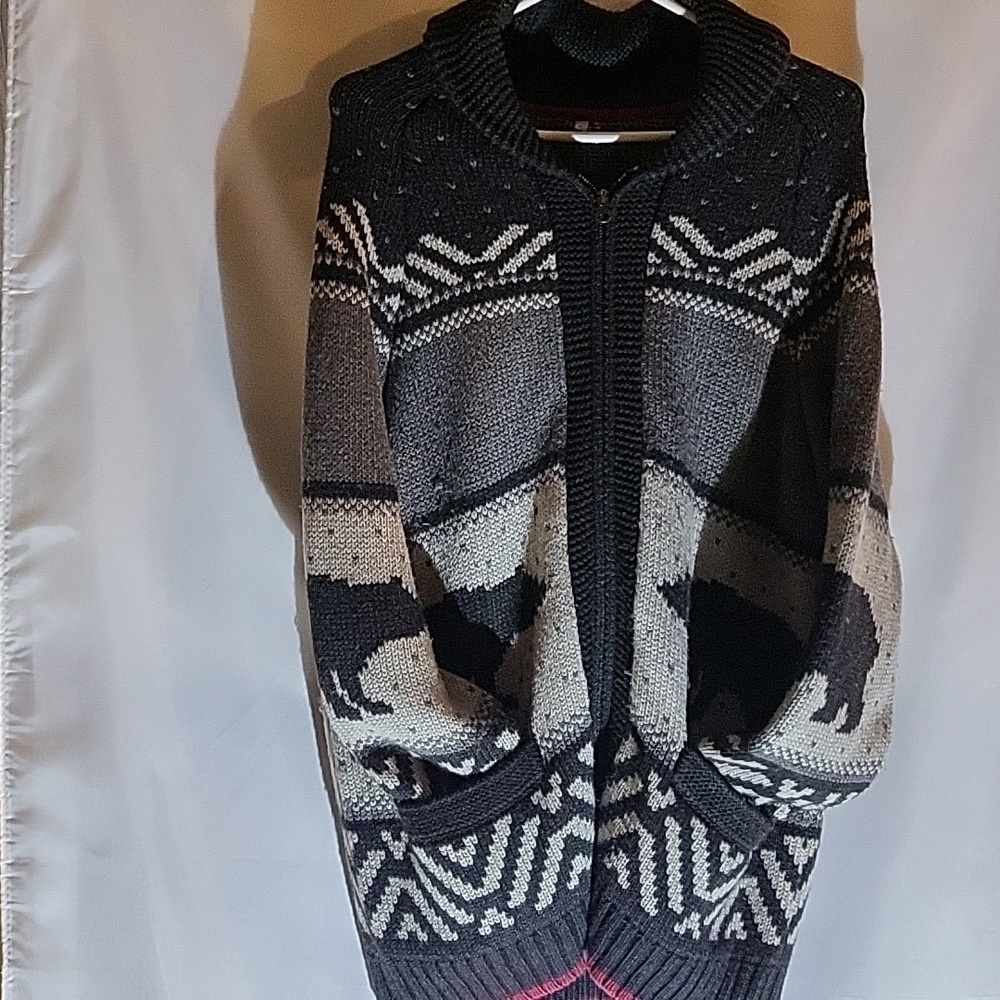 Mens LG zip up sweater